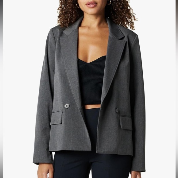 The Drop Jackets & Blazers - NWT The Drop Liza Relaxed Double Breasted Blazer, Heather Grey, Size M Chic